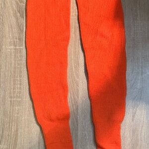 Orange Knee-High Socks for Big thighs